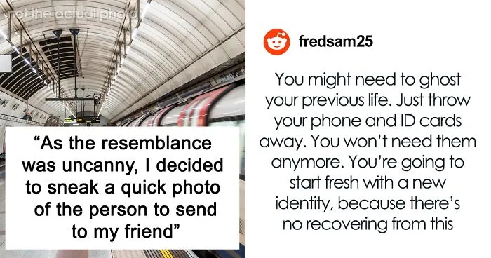 Guy Sends Friend A Pic Of Their Heavier Doppelganger On The Tube, Only To Find Out It's Actually Them