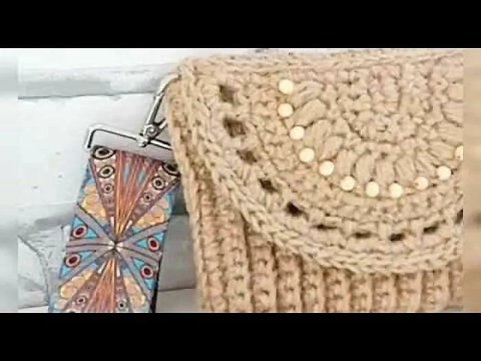 Envelope Crossbody Bag With Belt Summer Jute Bag
