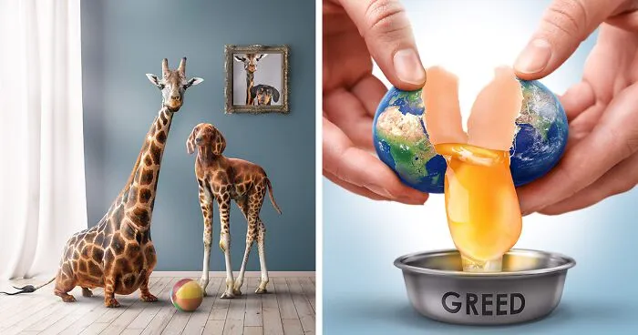 I Create Surreal Edits Using Animals, Plants, People, And Objects (30 Pics)