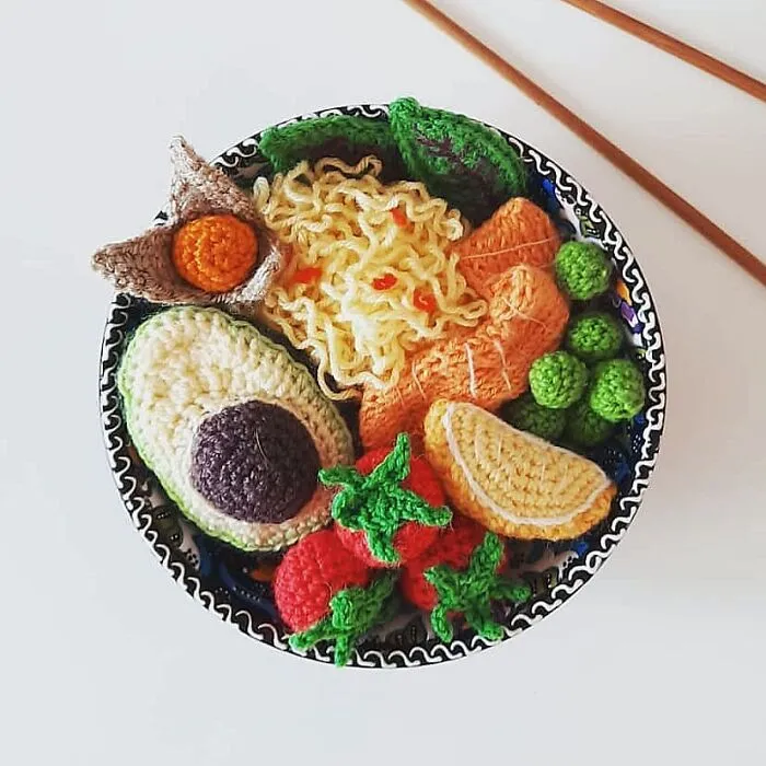 45 Drool-Inducing Crocheted Food Items Made By This Finnish Artist