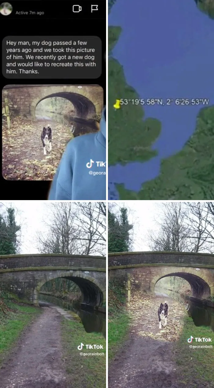 People Contact This Man With The Hope That He’ll Find Exactly Where Their Beloved Pictures Were Taken, And He Delivers
