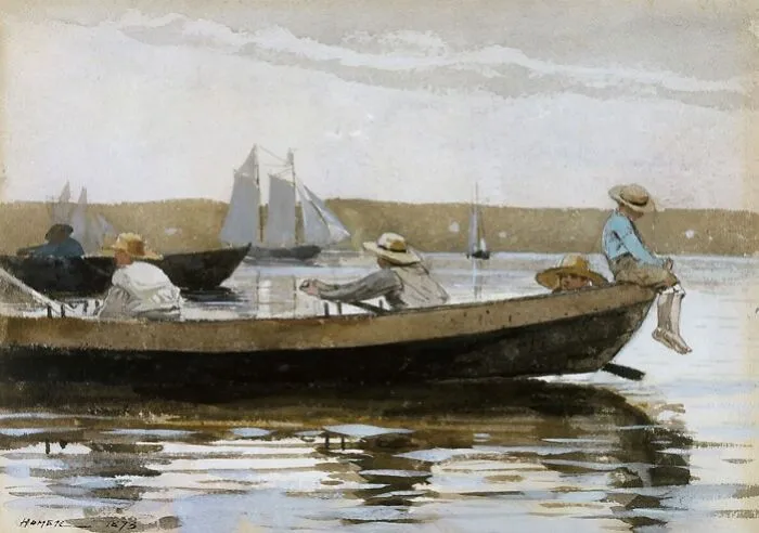 Boys In A Dory By Winslow Homer