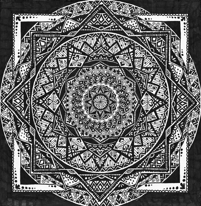 Black And White Mandala