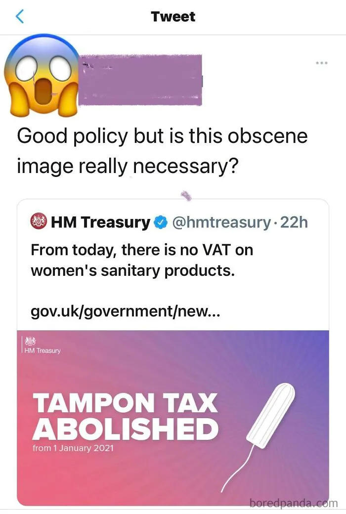 Man Gets Offended Over A Image Of A Tampon