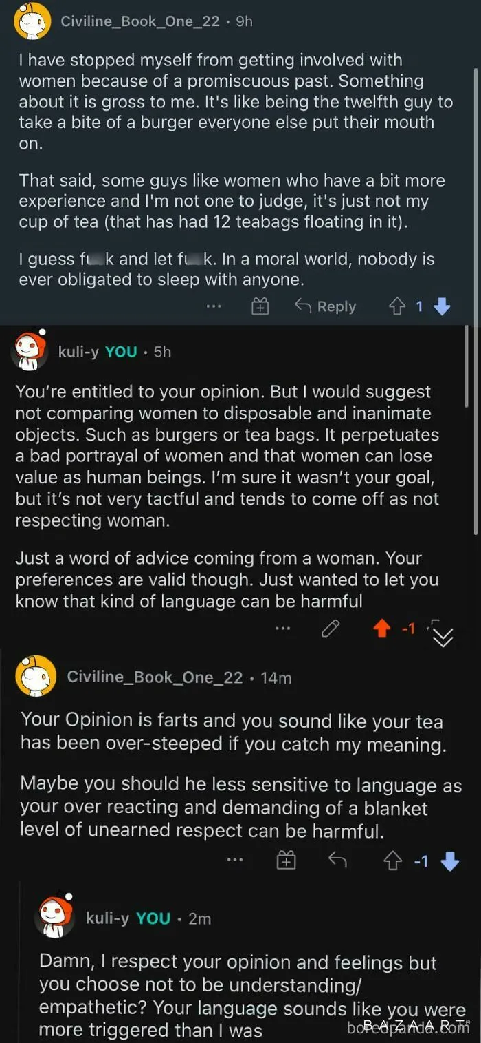 Man Refuses To Stop Comparing Women To Objects