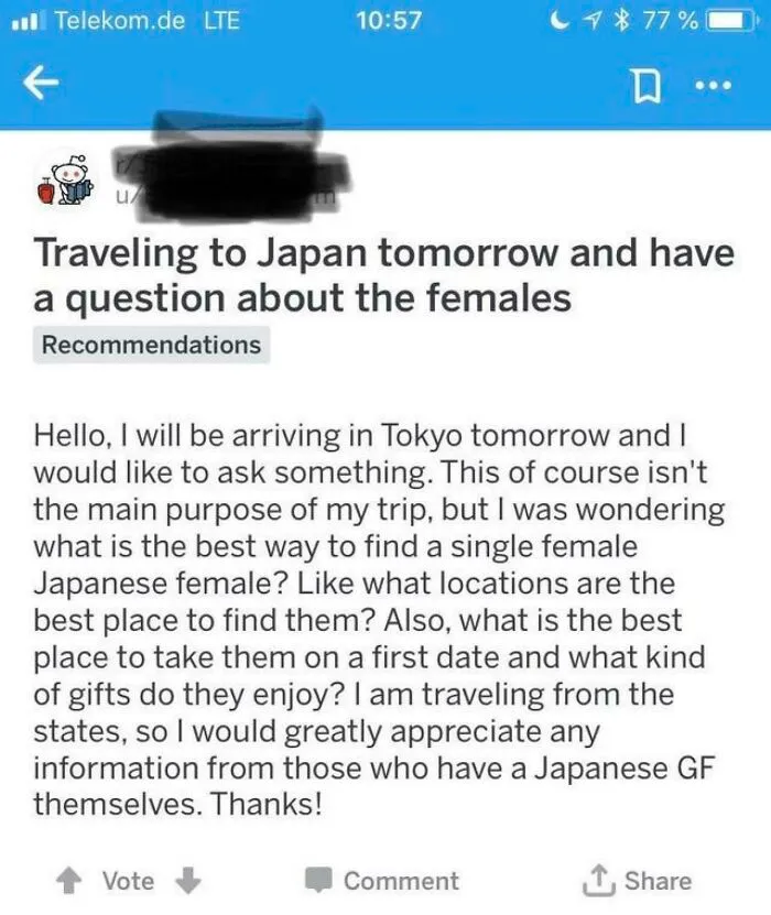 “This Of Course Isn’t The Main Purpose Of My Trip”