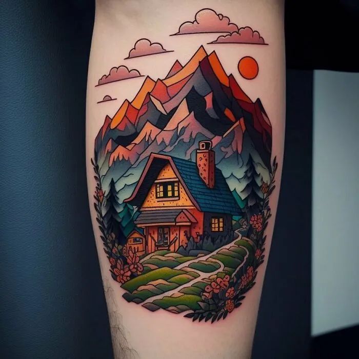 The First Tattoo In The Mountains Tattoo Series