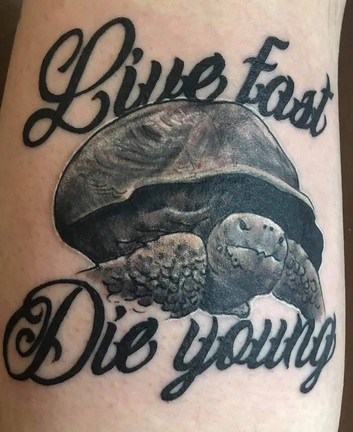 Funny Turtle Tattoo