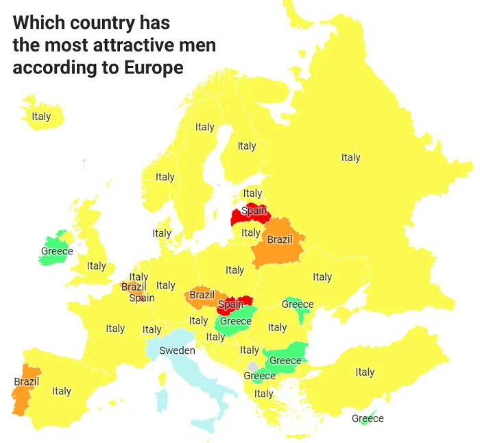 Which Country Has The Most Attractive Men According To Europe
