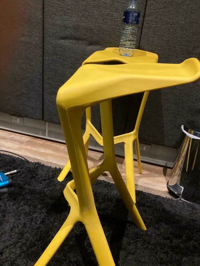 The Chairs At Work Are Slanted Because They Don’t Want Us To Sit For Too Long. The Lip At The Back Means You Can’t Even Turn Them Around