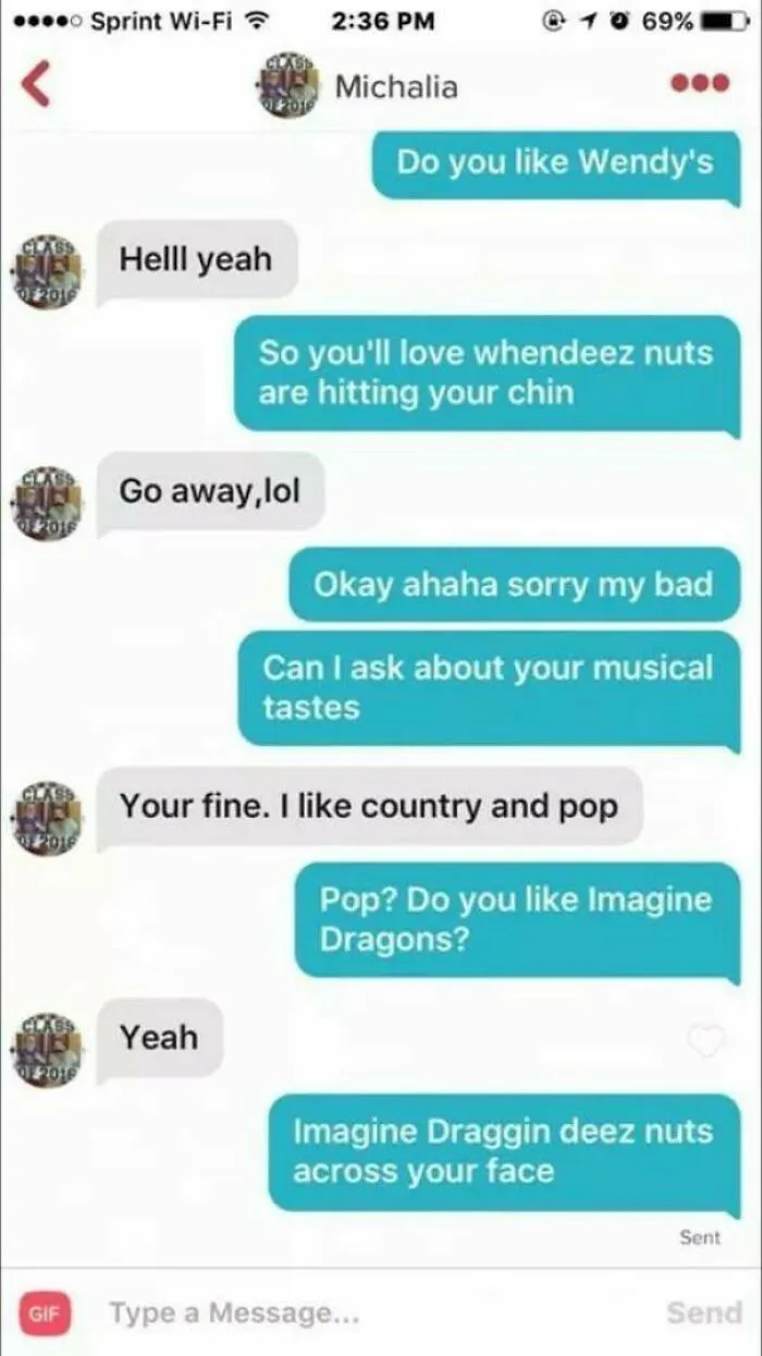 30 Hilarious And Awkward Tinder Screenshots People Just Had To Share On This FB Page