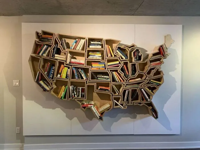 United States Bookshelf I Built