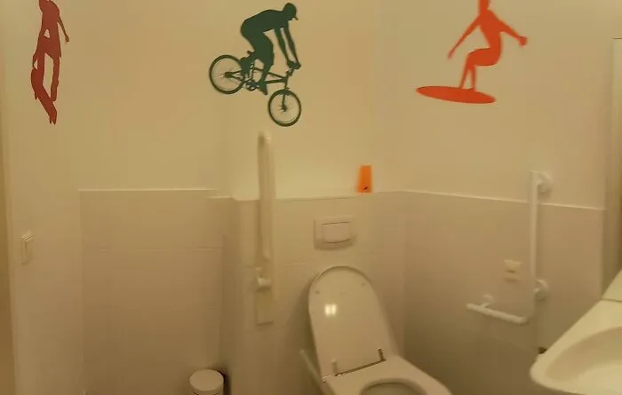 We Need To Decorate The Toilet For The Disabled, Say No More