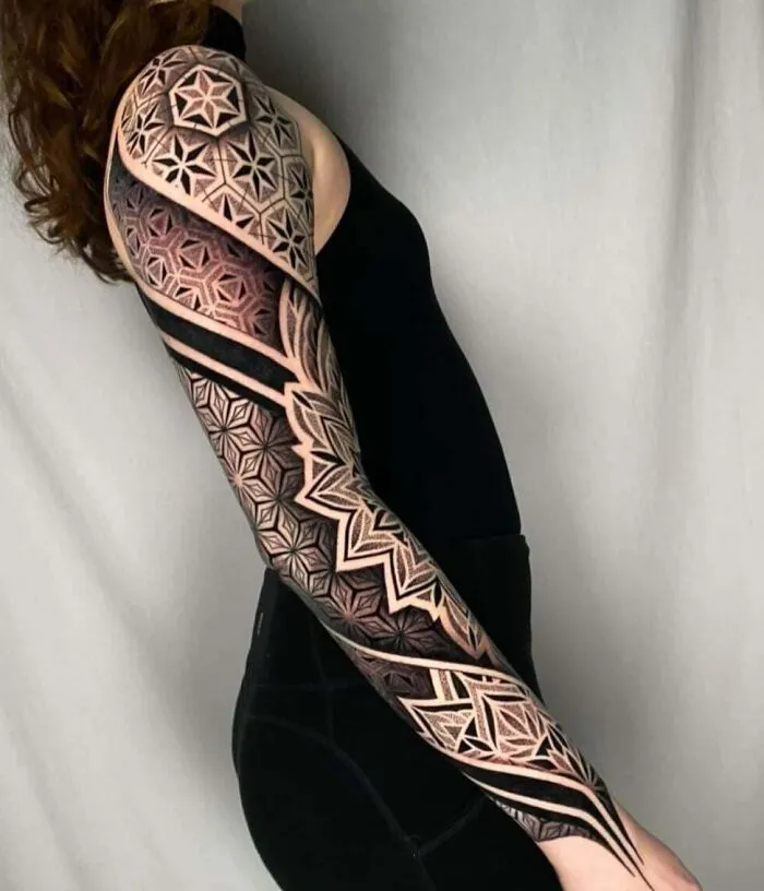 Geometric Mandala By Mitch Koch At Mind Floss Tattoo, Madison, WI