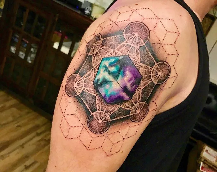 My First Tattoo, Geometric Tattoo Done By Sean Hall At Black Lantern Tattoo In Dana Point
