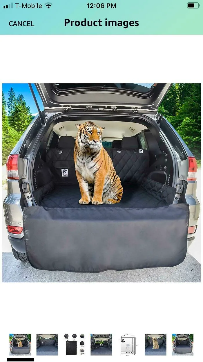 Forro de carga para transportar con seguridad a tu tigre mascota