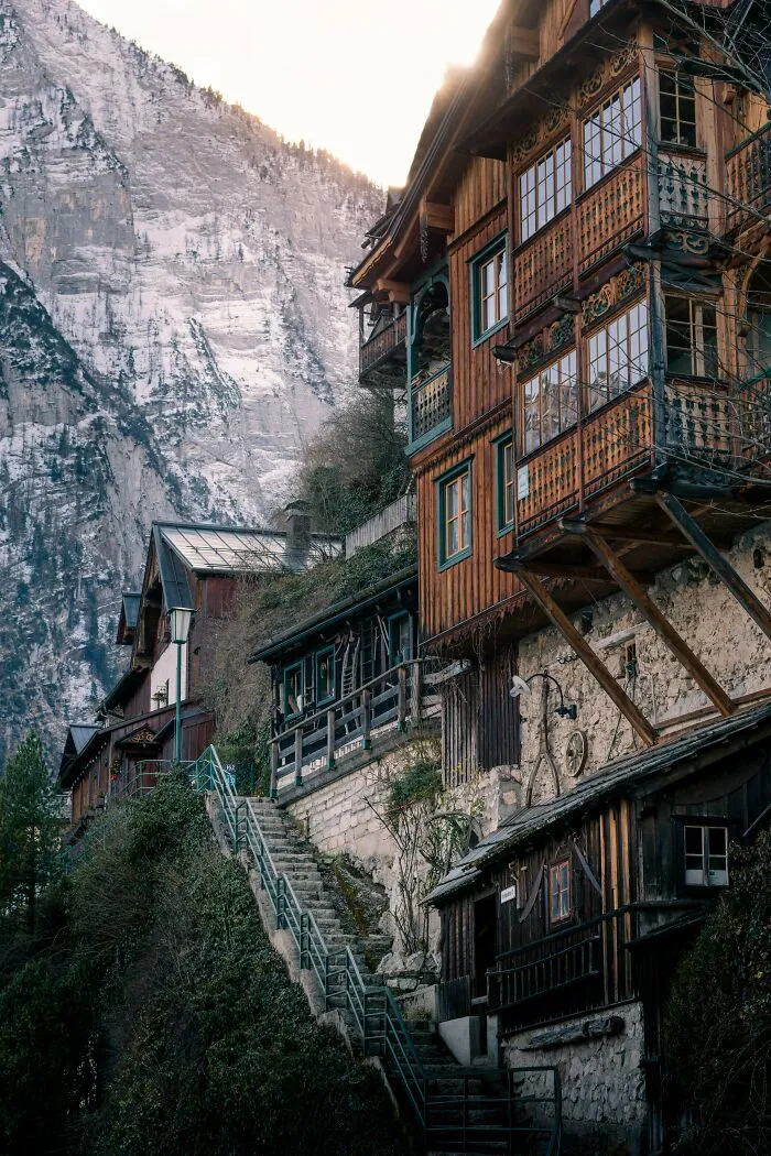 Paisaje de Hallstatt, Austria
