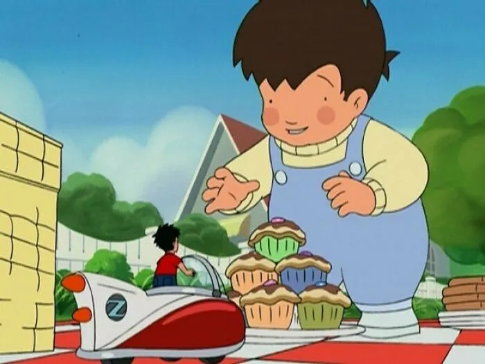 George Shrinks cartoon with Geroge and Junior