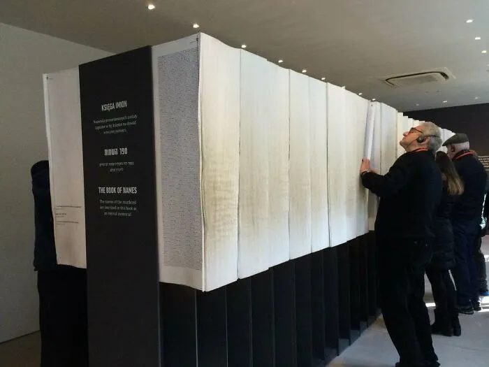 This Is The Book Of Names In The Auschwitz Museum. It Holds The Name Of Every Known Holocaust Victim