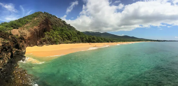 Mountain and ocean in Maui