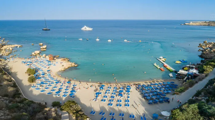 Beach and ocean in Cyprus