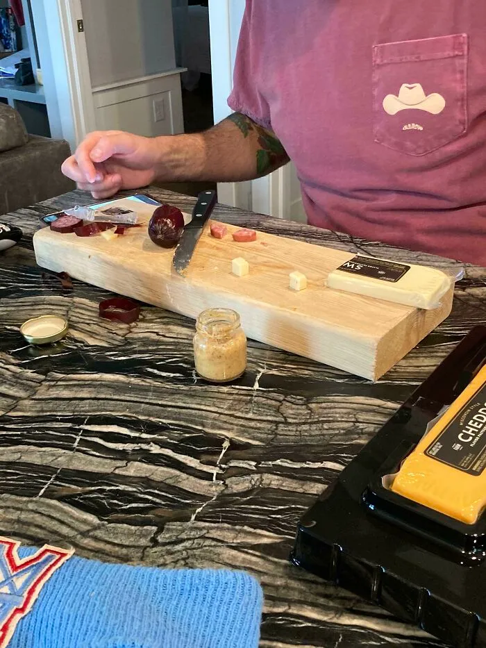La tabla para cortar de mi papá