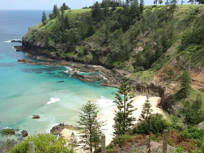Mountains with trees in Norfolk Island