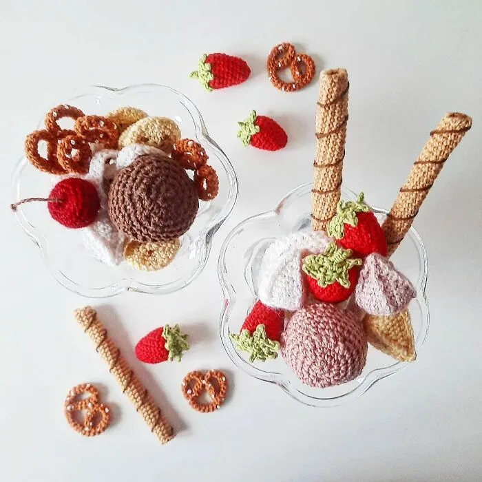 45 Drool-Inducing Crocheted Food Items Made By This Finnish Artist