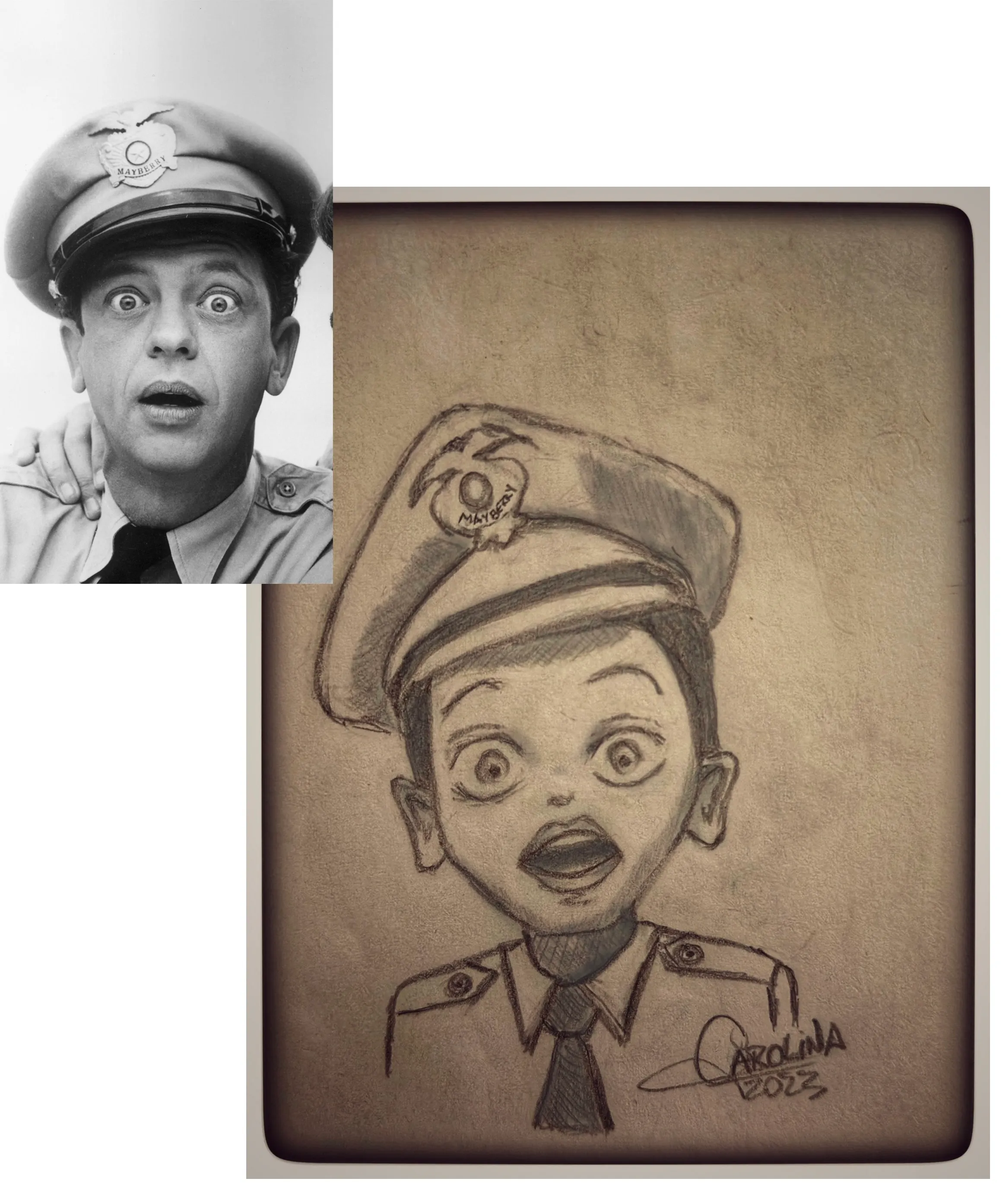 Cartooning Barney Fife