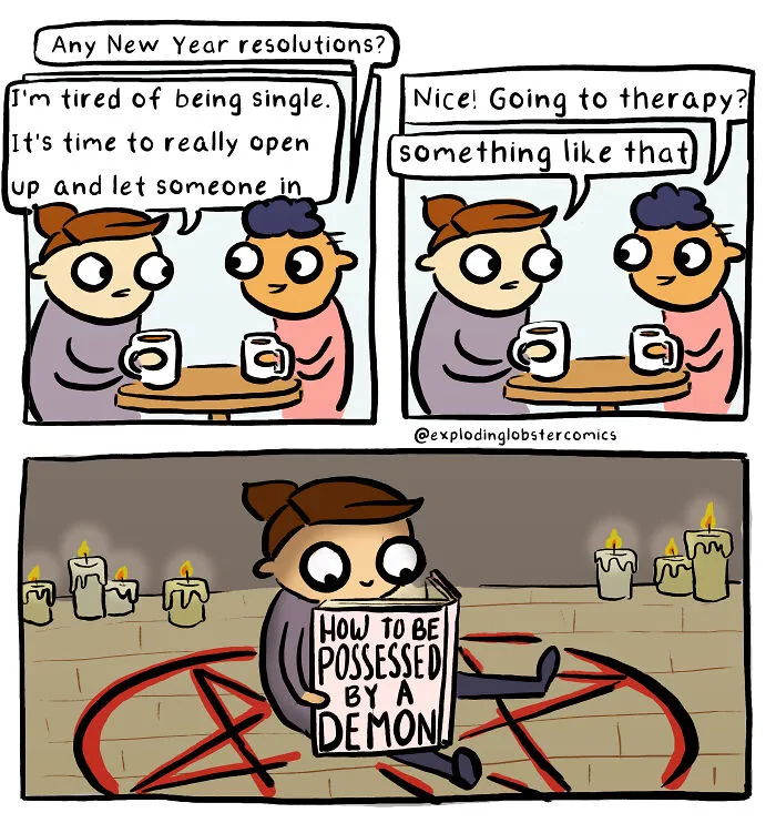 50 Silly-Spooky Comics Depicting My Love For All Things Books, Cats, And Queerness