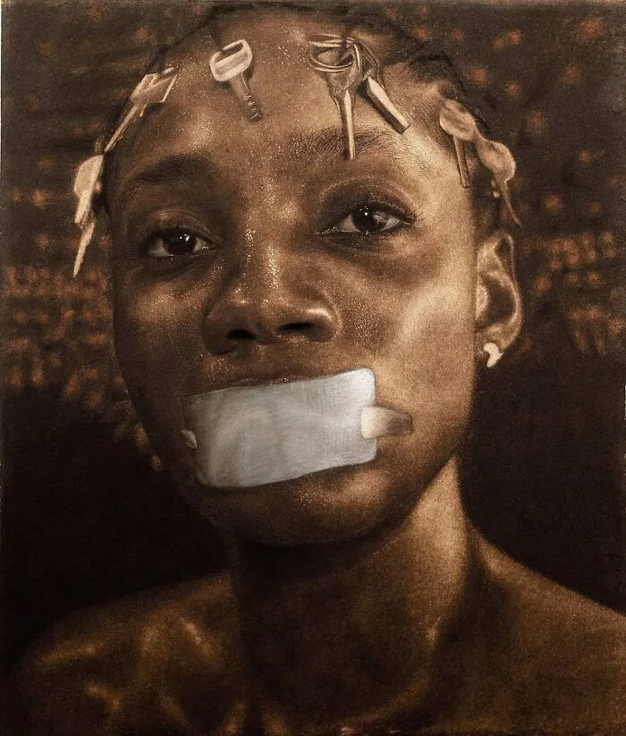 This Nigerian Artist Learned How To Paint With Fire And With Pyrography, He Creates Hyperrealistic Portraits (38 Pics)
