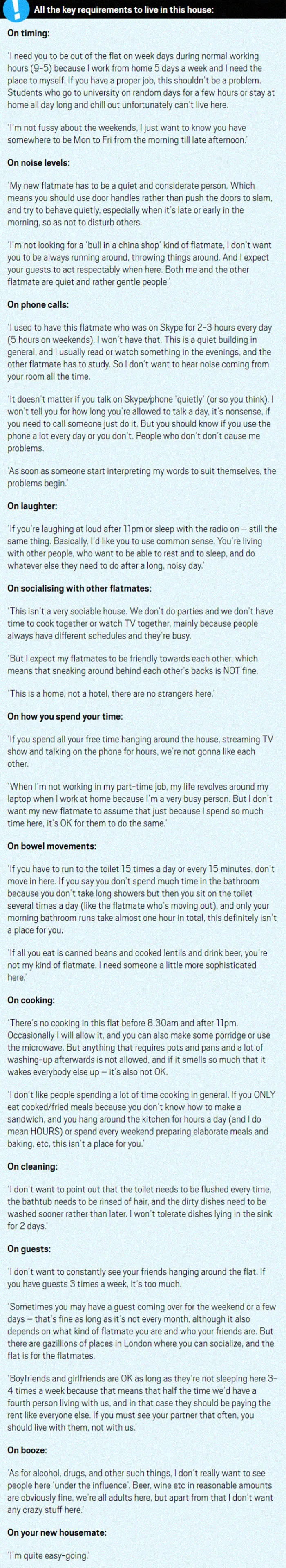 Looking For A Roommate: I'm Quite Easy-Going