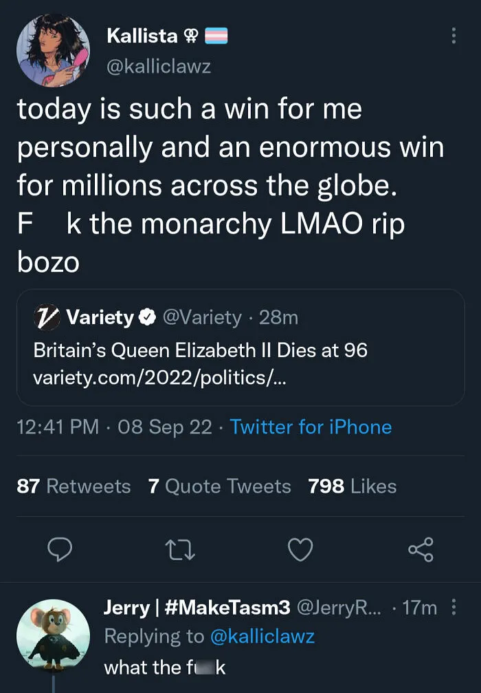 I Know She Wasn't A Great Person At All But At Least Show Some Respect