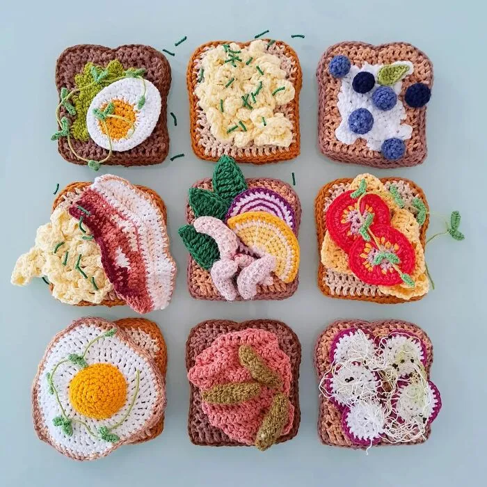 45 Drool-Inducing Crocheted Food Items Made By This Finnish Artist