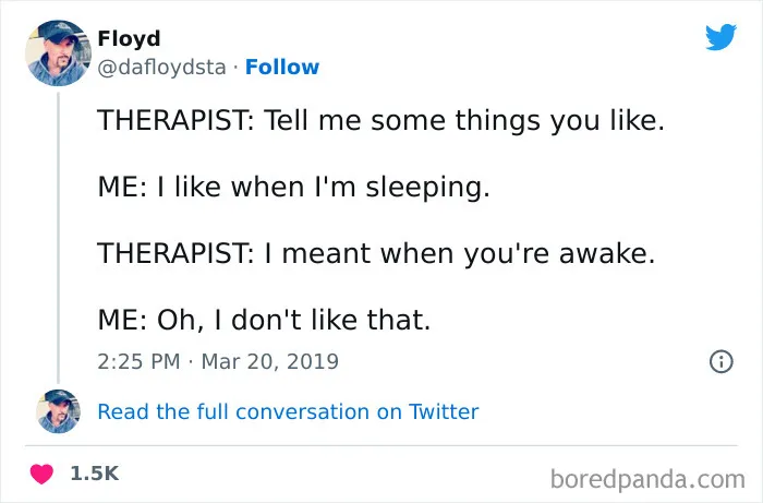 90 Funny Tweets About Therapy That Look At The Bright Side Of It
