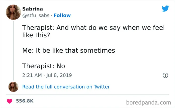 90 Funny Tweets About Therapy That Look At The Bright Side Of It