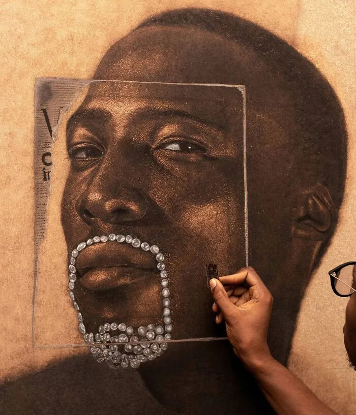 This Nigerian Artist Learned How To Paint With Fire And With Pyrography, He Creates Hyperrealistic Portraits (38 Pics)