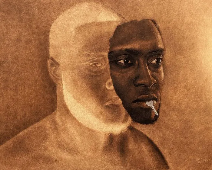 This Nigerian Artist Learned How To Paint With Fire And With Pyrography, He Creates Hyperrealistic Portraits (38 Pics)