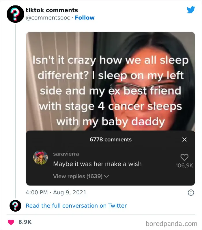50 Weird, Funny, And Totally Unhinged TikTok Comments That Made Their Way To This Twitter Page