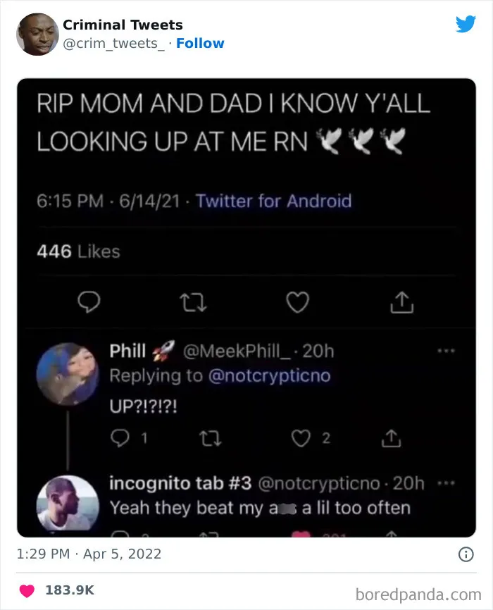 “Criminal Tweets”: 40 Posts By This Twitter Page That Shouldn’t Be As Hilarious As They Are