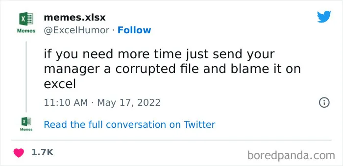 40 Hilarious Pics And Memes You Might Appreciate If You’ve Ever Used Microsoft Excel (New Pics)