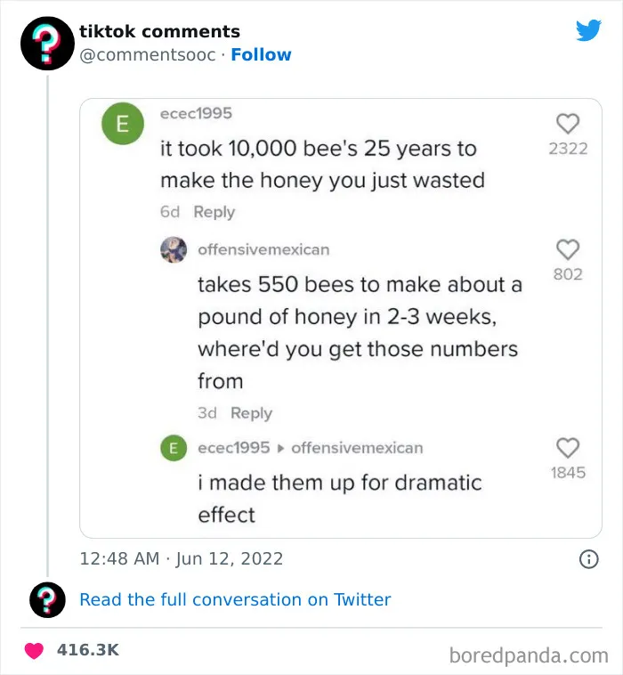 50 Weird, Funny, And Totally Unhinged TikTok Comments That Made Their Way To This Twitter Page