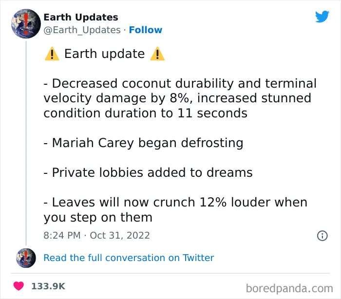 This Twitter Account Offers Hilarious Updates For Earth, Here Are 35 Of The Best Ones