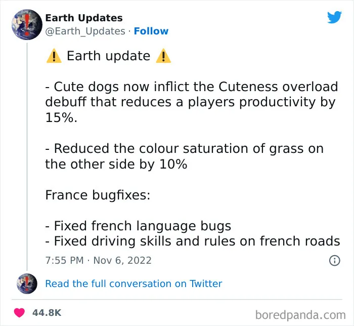 This Twitter Account Offers Hilarious Updates For Earth, Here Are 35 Of The Best Ones