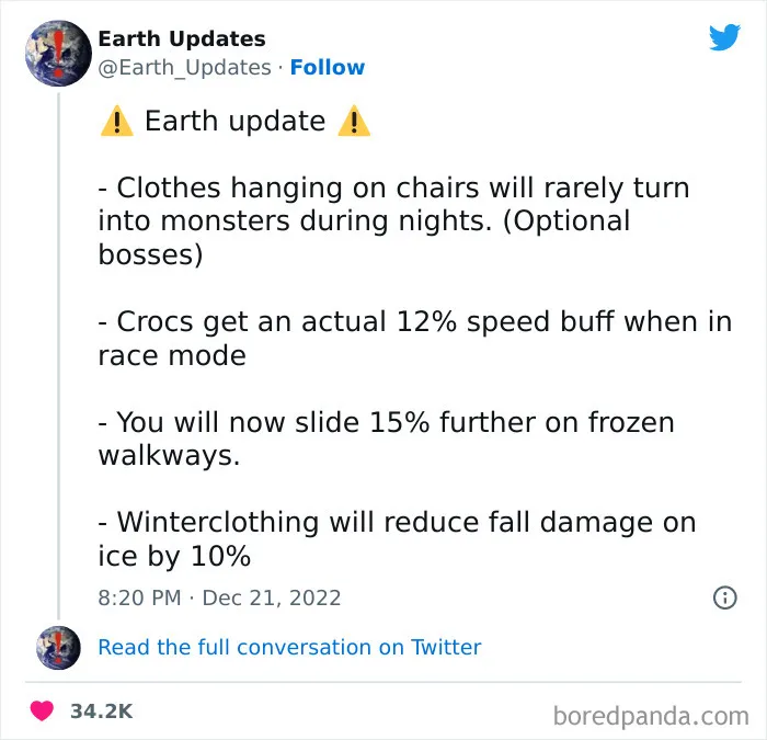 This Twitter Account Offers Hilarious Updates For Earth, Here Are 35 Of The Best Ones