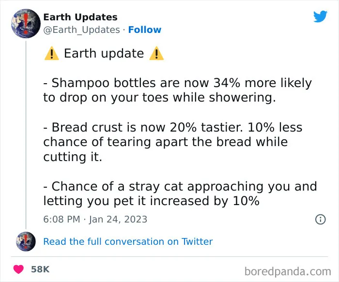 This Twitter Account Offers Hilarious Updates For Earth, Here Are 35 Of The Best Ones