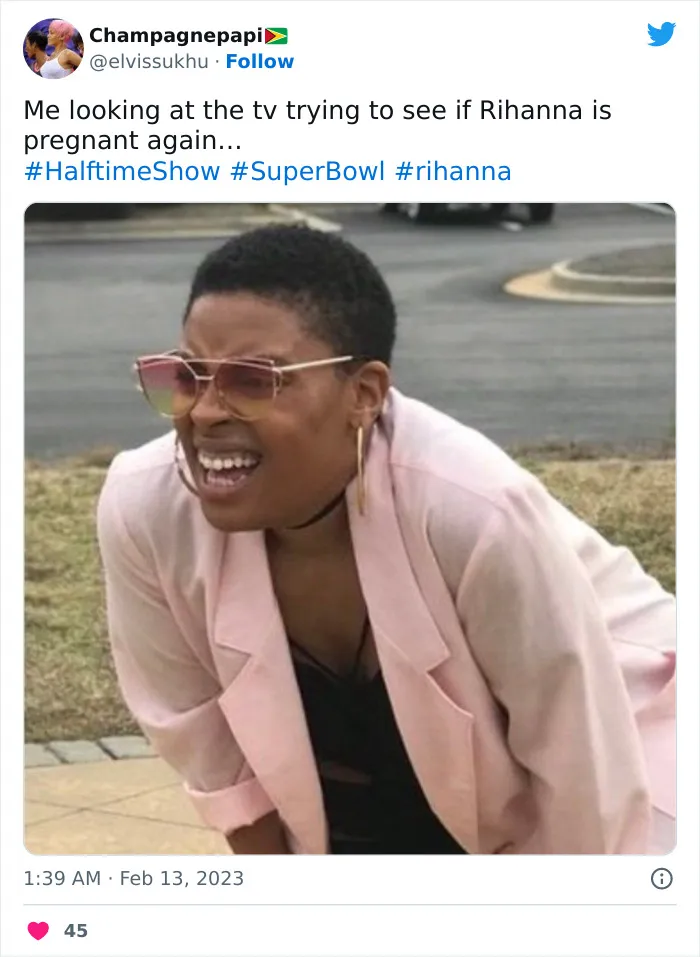 35 Finest Memes And Reactions To Rihanna’s Super Bowl 2023 Performance