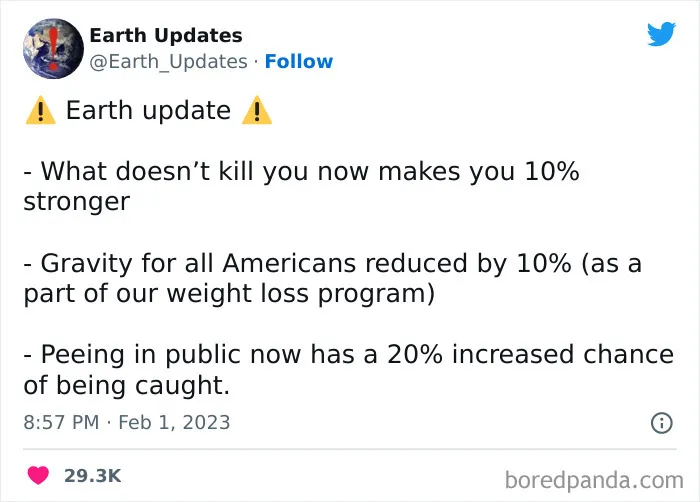 This Twitter Account Offers Hilarious Updates For Earth, Here Are 35 Of The Best Ones
