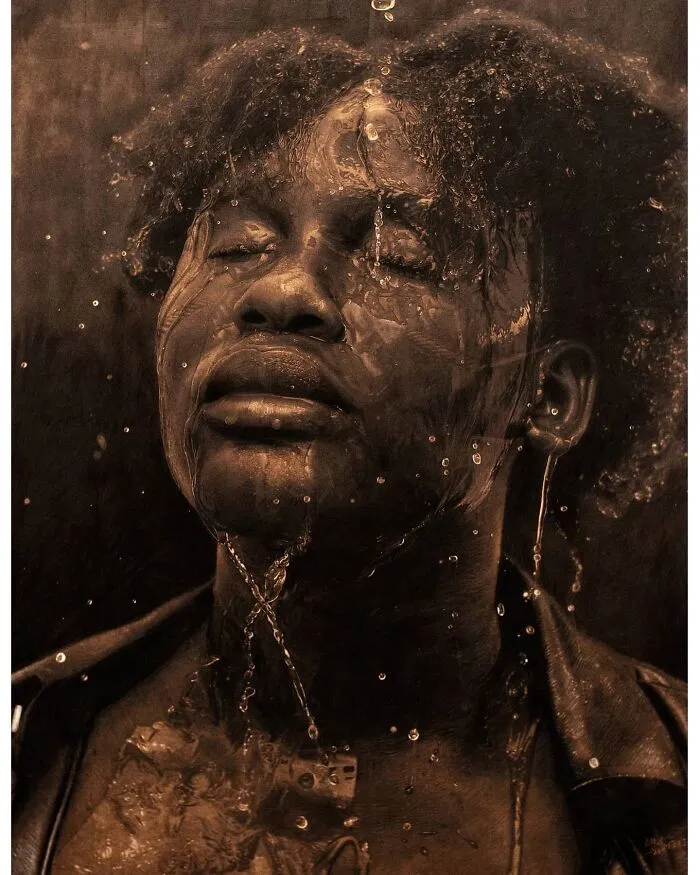 This Nigerian Artist Learned How To Paint With Fire And With Pyrography, He Creates Hyperrealistic Portraits (38 Pics)