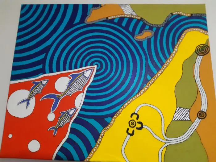 Sorry Business At Hat Head. Started As A Drawing Then Ended Up An Acrylic Painting